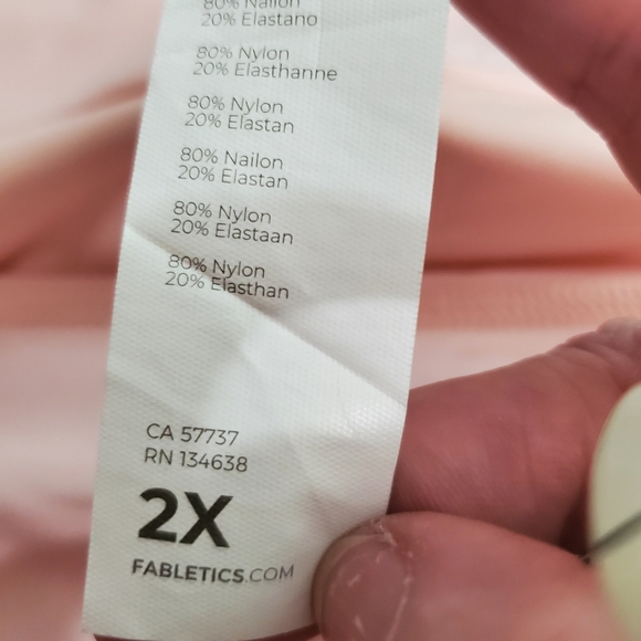 NWT Fabletics Run Anywhere High Waisted Legging Soft Shell Pink  2XL 18/20 - Picture 12 of 16